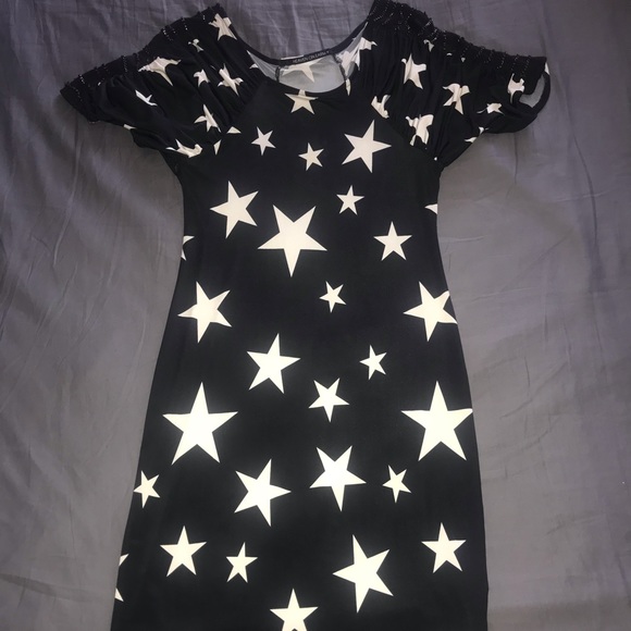 Navy Blue and White Star Dress - Picture 2 of 6